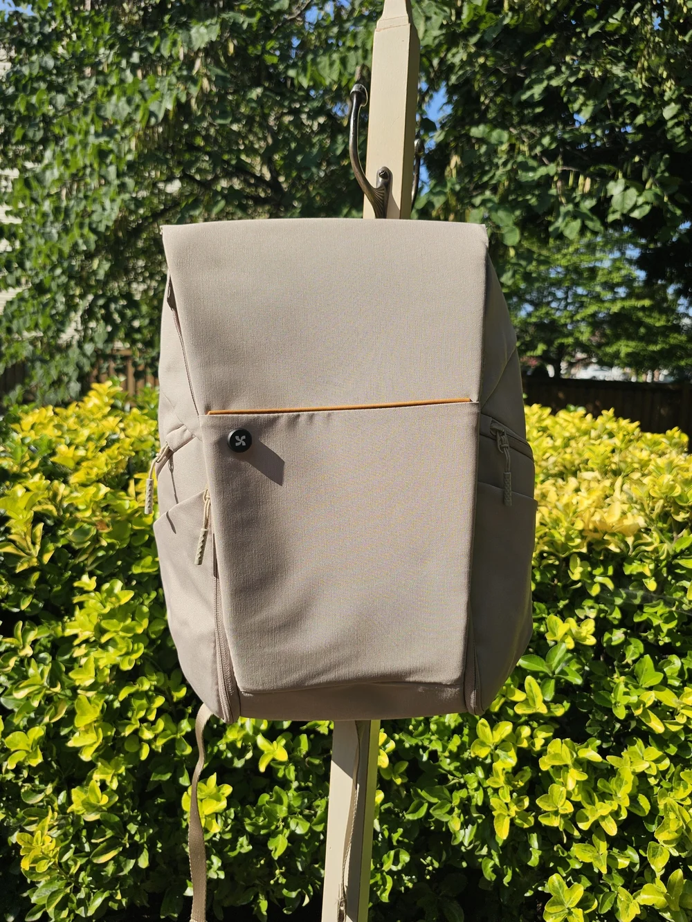 Mopak Light Beige Men's Backpack - Minimalist Carry